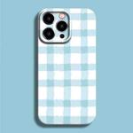 For iPhone 14 Pro Film Printing Ultra-thin All Inclusive PC Phone Case(Green Plaid)