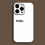 For iPhone 14 Pro Max Film Printing Ultra-thin All Inclusive PC Phone Case(Hello)