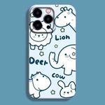 For iPhone 11 Pro Max Film Printing Ultra-thin All Inclusive PC Phone Case(Cartoon Elephant)