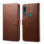 For Huawei P Smart Z GUSSIM Business Style Horizontal Flip Leather Case with Holder & Card Slots & Wallet(Brown)