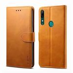 For Huawei P Smart Z GUSSIM Business Style Horizontal Flip Leather Case with Holder & Card Slots & Wallet(Khaki)