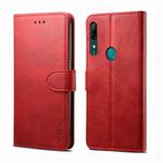 For Huawei Y9 Prime (2019) GUSSIM Business Style Horizontal Flip Leather Case with Holder & Card Slots & Wallet(Red)