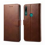 For Huawei Y9 Prime (2019) GUSSIM Business Style Horizontal Flip Leather Case with Holder & Card Slots & Wallet(Brown)