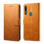 For Huawei Y9 Prime (2019) GUSSIM Business Style Horizontal Flip Leather Case with Holder & Card Slots & Wallet(Khaki)