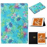 For iPad mini 5 / 4 / 3 / 2 / 1 Coloured Drawing Pattern Horizontal Flip Leather Case with Holder & Card Slot & Sleep / Wake-up Function(Flowers)