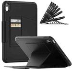 For iPad 10th Gen 10.9 2022 PC + TPU + PU Protective Tablet Case with Pen Slot / Sleep / Wake-up Function(Black)