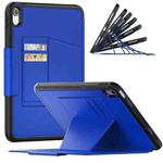 For iPad 10th Gen 10.9 2022 PC + TPU + PU Protective Tablet Case with Pen Slot / Sleep / Wake-up Function(Blue)