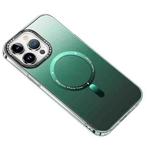 For iPhone 14 Pro Max MagSafe Gradient Phone Case(Dark Green)