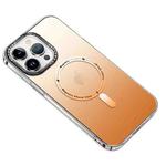 For iPhone 11 Pro Max MagSafe Gradient Phone Case(Orange)