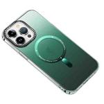 For iPhone 11 Pro MagSafe Gradient Phone Case(Dark Green)