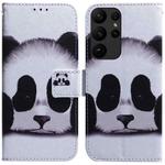 For Samsung Galaxy S23 Ultra 5G Coloured Drawing Flip Leather Phone Case(Panda)