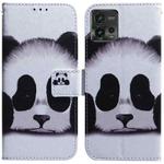 For Motorola Moto G72 Coloured Drawing Flip Leather Phone Case(Panda)