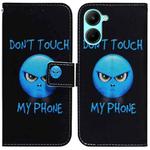 For Realme C33 Coloured Drawing Flip Leather Phone Case(Anger)