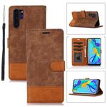 For Huawei P30 Pro Splicing Leather Phone Case(Brown)