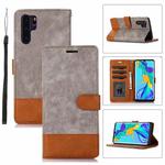 For Huawei P30 Pro Splicing Leather Phone Case(Grey)