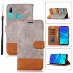 For Huawei P Smart 2019 / Honor 10 Lite Splicing Leather Phone Case(Grey)