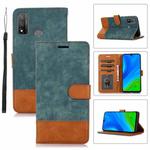 For Huawei P Smart 2020 Splicing Leather Phone Case(Green)