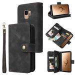 For Samsung Galaxy S9 Multifunctional Card Slot Zipper Wallet Leather Phone Case(Black)