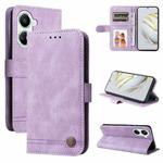 For Huawei nova 10 SE Skin Feel Life Tree Metal Button Leather Phone Case(Purple)