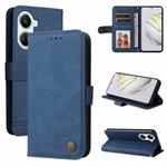 For Huawei nova 10 SE Skin Feel Life Tree Metal Button Leather Phone Case(Blue)