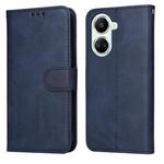 For Huawei nova 10 SE Classic Calf Texture Flip Leather Phone Case(Blue)