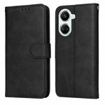 For Huawei nova 10 SE Classic Calf Texture Flip Leather Phone Case(Black)