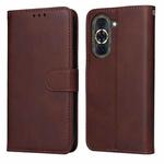 For Huawei nova 10 Classic Calf Texture Flip Leather Phone Case(Brown)