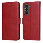 For Huawei nova 10 Pro Classic Calf Texture Flip Leather Phone Case(Red)