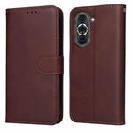 For Huawei nova 10 Pro Classic Calf Texture Flip Leather Phone Case(Brown)