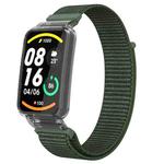 For Xiaomi Mi Band 7 Pro Integrated PC Protective Case + Nylon Loop Watch Band(Army Green)