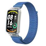 For Xiaomi Mi Band 7 Pro Integrated PC Protective Case + Nylon Loop Watch Band(Blue)