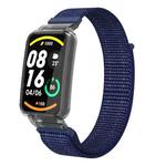 For Xiaomi Mi Band 7 Pro Integrated PC Protective Case + Nylon Loop Watch Band(Indigo Blue)