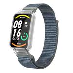 For Xiaomi Mi Band 7 Pro Integrated PC Protective Case + Nylon Loop Watch Band(Storm Gray)