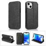 For iPhone 14 Pro Max Strong Magnetic Closure PU + TPU Leather Phone Case(Black)