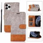 For iPhone 11 Pro Splicing Leather Phone Case(Grey)