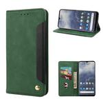 For Nokia G60 Skin Feel Splicing Leather Phone Case(Green)