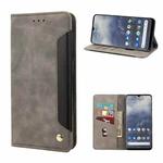 For Nokia G60 Skin Feel Splicing Leather Phone Case(Grey)