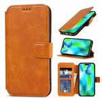 For iPhone 14 Pro Max Shockproof PU + TPU Leather Phone Case(Khaki)