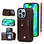 For iPhone 14 Pro Max Card Slots PU + TPU Leather Phone Case(Brown)