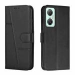For Infinix Hot 20 5G Stitching Calf Texture Buckle Leather Phone Case(Black)
