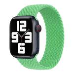 Nylon Single-turn Braided Watch Band For Apple Watch Ultra 49mm / Series 8&7 45mm / SE 2&6&SE&5&4 44mm / 3&2&1 42mm, Length:135mm(Bright Green)