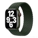 Nylon Single-turn Braided Watch Band For Apple Watch Ultra 49mm / Series 8&7 45mm / SE 2&6&SE&5&4 44mm / 3&2&1 42mm, Length:135mm(Fir Green)