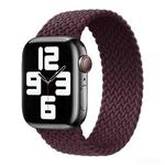 Nylon Single-turn Braided Watch Band For Apple Watch Ultra 49mm / Series 8&7 45mm / SE 2&6&SE&5&4 44mm / 3&2&1 42mm, Length:135mm(Dark Cherry)