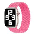 Nylon Single-turn Braided Watch Band For Apple Watch Ultra 49mm / Series 8&7 45mm / SE 2&6&SE&5&4 44mm / 3&2&1 42mm, Length:135mm(Orange Pink)