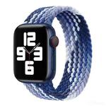 Nylon Single-turn Braided Watch Band For Apple Watch Ultra 49mm / Series 8&7 45mm / SE 2&6&SE&5&4 44mm / 3&2&1 42mm, Length:135mm(Blueberry)