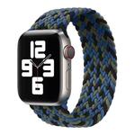 Nylon Single-turn Braided Watch Band For Apple Watch Ultra 49mm / Series 8&7 45mm / SE 2&6&SE&5&4 44mm / 3&2&1 42mm, Length:135mm(Blue Camouflage)