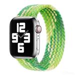 Nylon Single-turn Braided Watch Band For Apple Watch Ultra 49mm / Series 8&7 45mm / SE 2&6&SE&5&4 44mm / 3&2&1 42mm, Length:145mm(Limes)