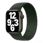 Nylon Single-turn Braided Watch Band For Apple Watch Ultra 49mm / Series 8&7 45mm / SE 2&6&SE&5&4 44mm / 3&2&1 42mm, Length:155mm(Fir Green)