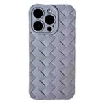 For iPhone 14 Plus Vintage Braided Texture Skin Phone Case(Grey)