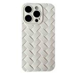 For iPhone 14 Plus Vintage Braided Texture Skin Phone Case(White)